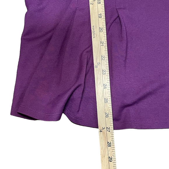 Eloquii Casual Pullover Flowy Blouse Balloon Sleeves Purple Womens Plus‎ Size 20 - Picture 12 of 12